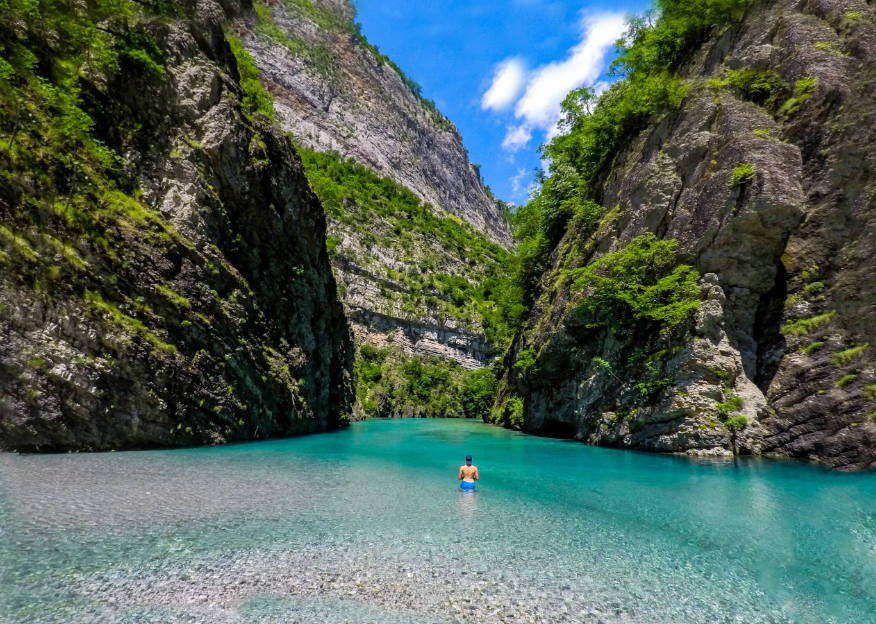 Shala River (Lake Koman), Northern Albania, Albania